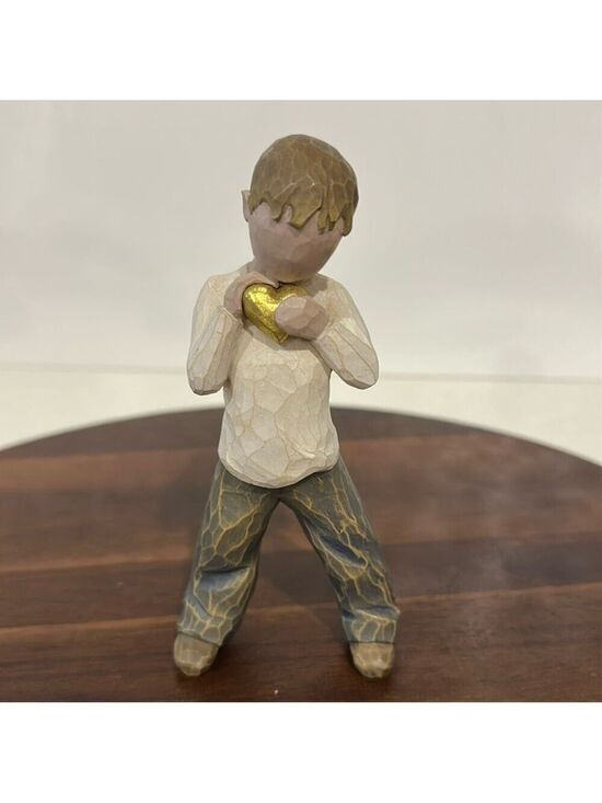Willow Tree Other - Willow Tree Boy Heart of Gold Figure Boy holding Heart Figurine